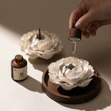 The Blooming Soul | Jingdezhen Handcrafted Porcelain Flower Incense Burner & Aroma Diffuser