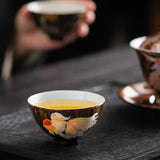 The Imperial Current | Hand-Painted Goldfish Lacquerware Master Cup