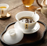 Personalized Dehua White Porcelain Gaiwan Tea Set